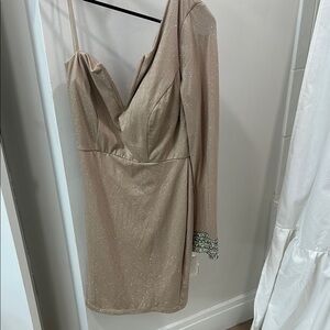 Elegant Beige Evening Dress
